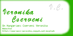 veronika cserveni business card